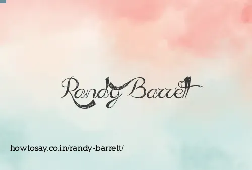 Randy Barrett