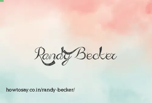 Randy Becker