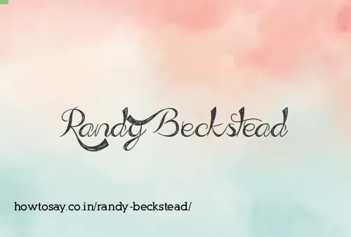 Randy Beckstead