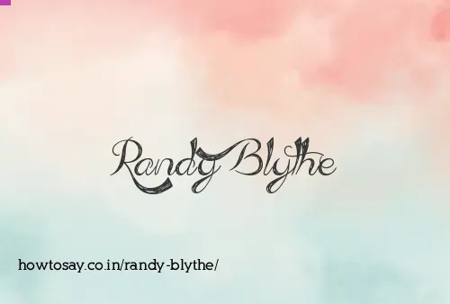 Randy Blythe