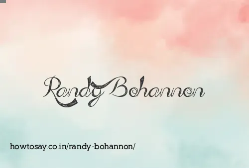 Randy Bohannon