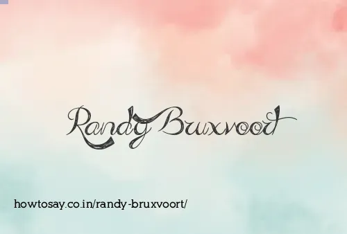 Randy Bruxvoort