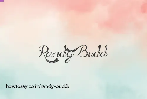 Randy Budd