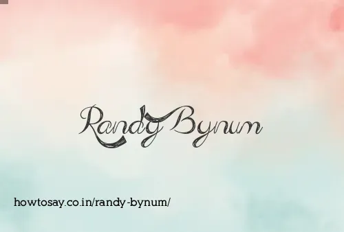 Randy Bynum