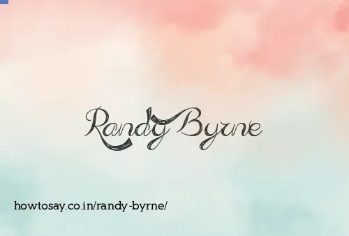 Randy Byrne