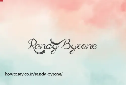 Randy Byrone