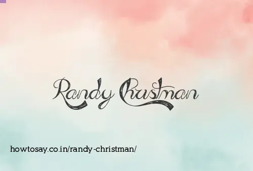 Randy Christman