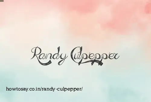 Randy Culpepper