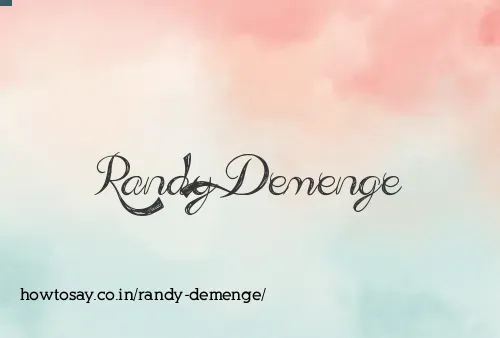 Randy Demenge