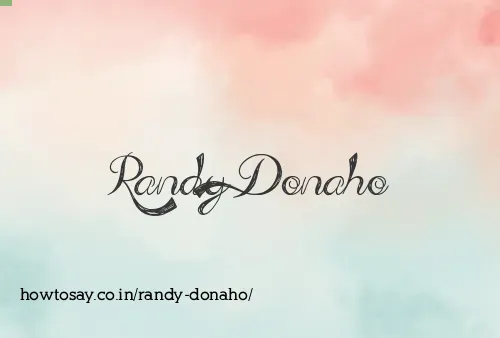 Randy Donaho