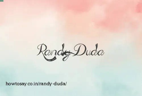 Randy Duda