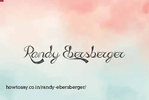 Randy Ebersberger
