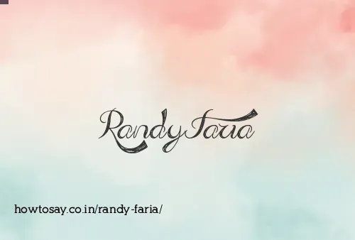 Randy Faria