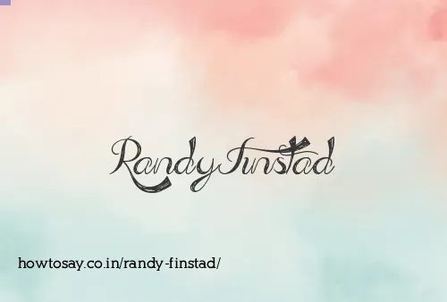 Randy Finstad