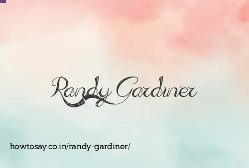 Randy Gardiner