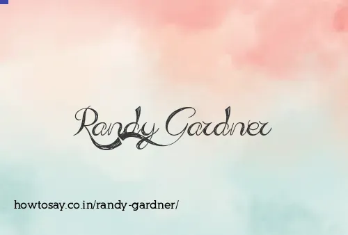 Randy Gardner