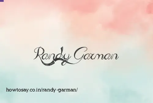 Randy Garman