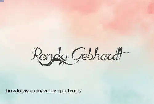 Randy Gebhardt