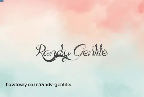 Randy Gentile
