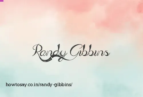 Randy Gibbins