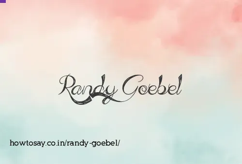 Randy Goebel