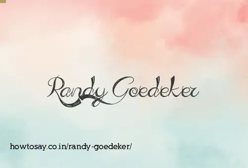 Randy Goedeker