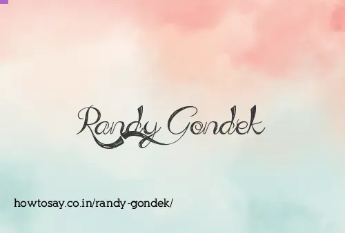 Randy Gondek