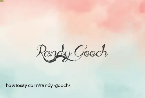 Randy Gooch