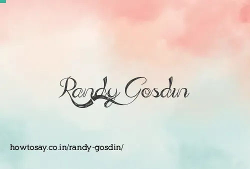 Randy Gosdin