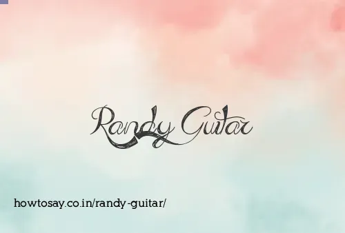 Randy Guitar