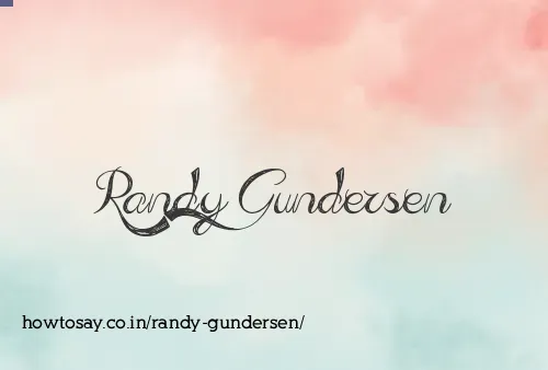 Randy Gundersen
