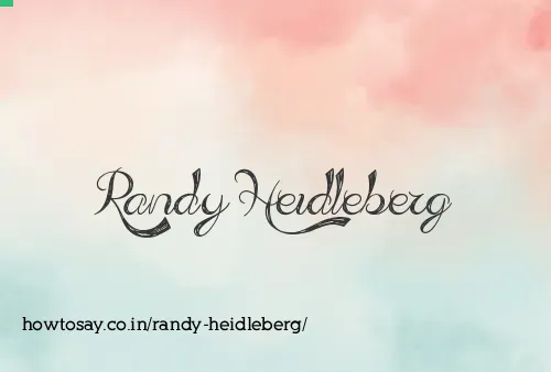 Randy Heidleberg