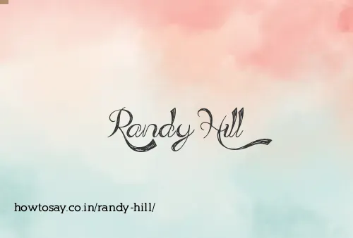 Randy Hill