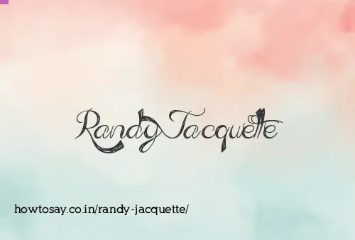 Randy Jacquette