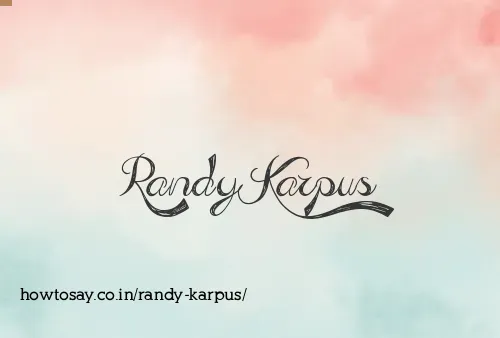 Randy Karpus