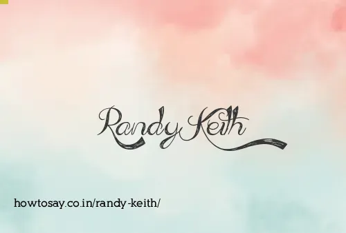 Randy Keith