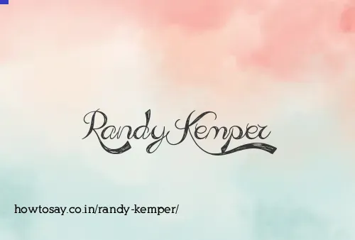 Randy Kemper