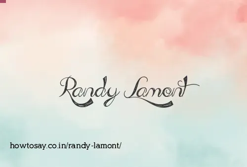 Randy Lamont