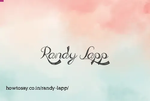 Randy Lapp