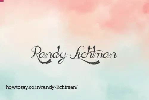 Randy Lichtman