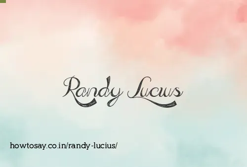 Randy Lucius