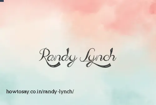 Randy Lynch
