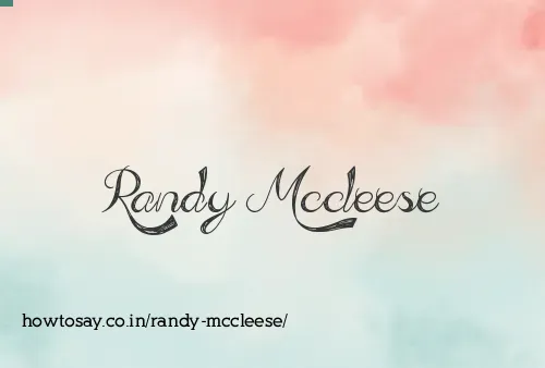 Randy Mccleese