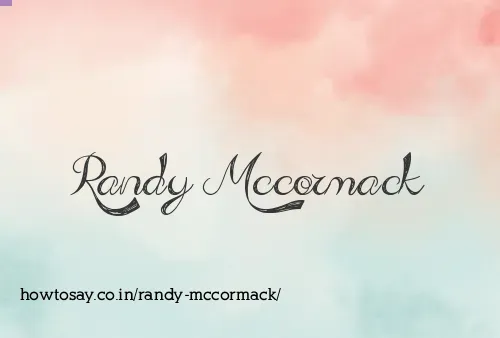 Randy Mccormack