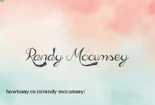 Randy Mccumsey