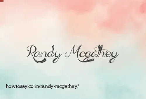 Randy Mcgathey
