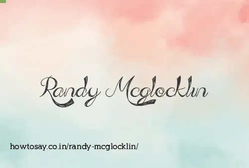 Randy Mcglocklin