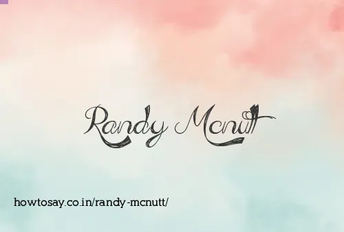 Randy Mcnutt