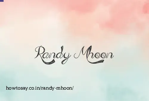 Randy Mhoon