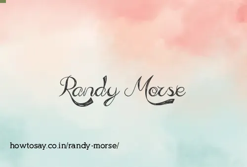Randy Morse